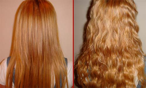 карвинг на длинные волосы — до и после