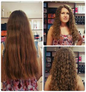 кератиновая завивка на длинные волосы — до и после
