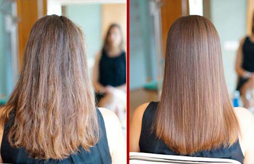 нанопластика волос — до и после