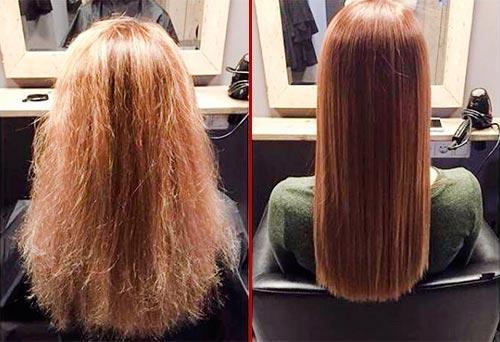 биксипластия для волос — до и после