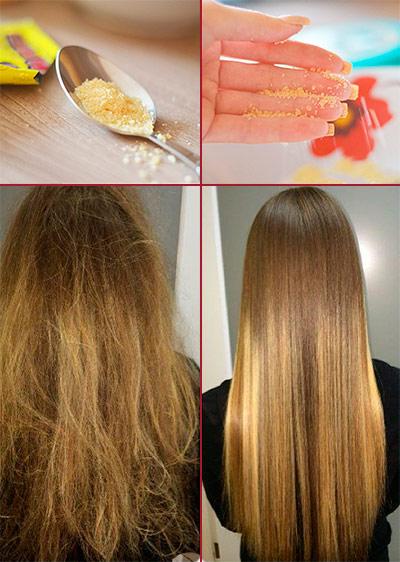 ламинирование волос желатином до и после