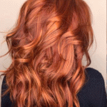 калифорнийское мелирование на рыжие волосы