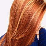 калифорнийское мелирование на рыжие волосы