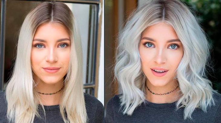самостоятельное окрашивание корней волос фото до и после